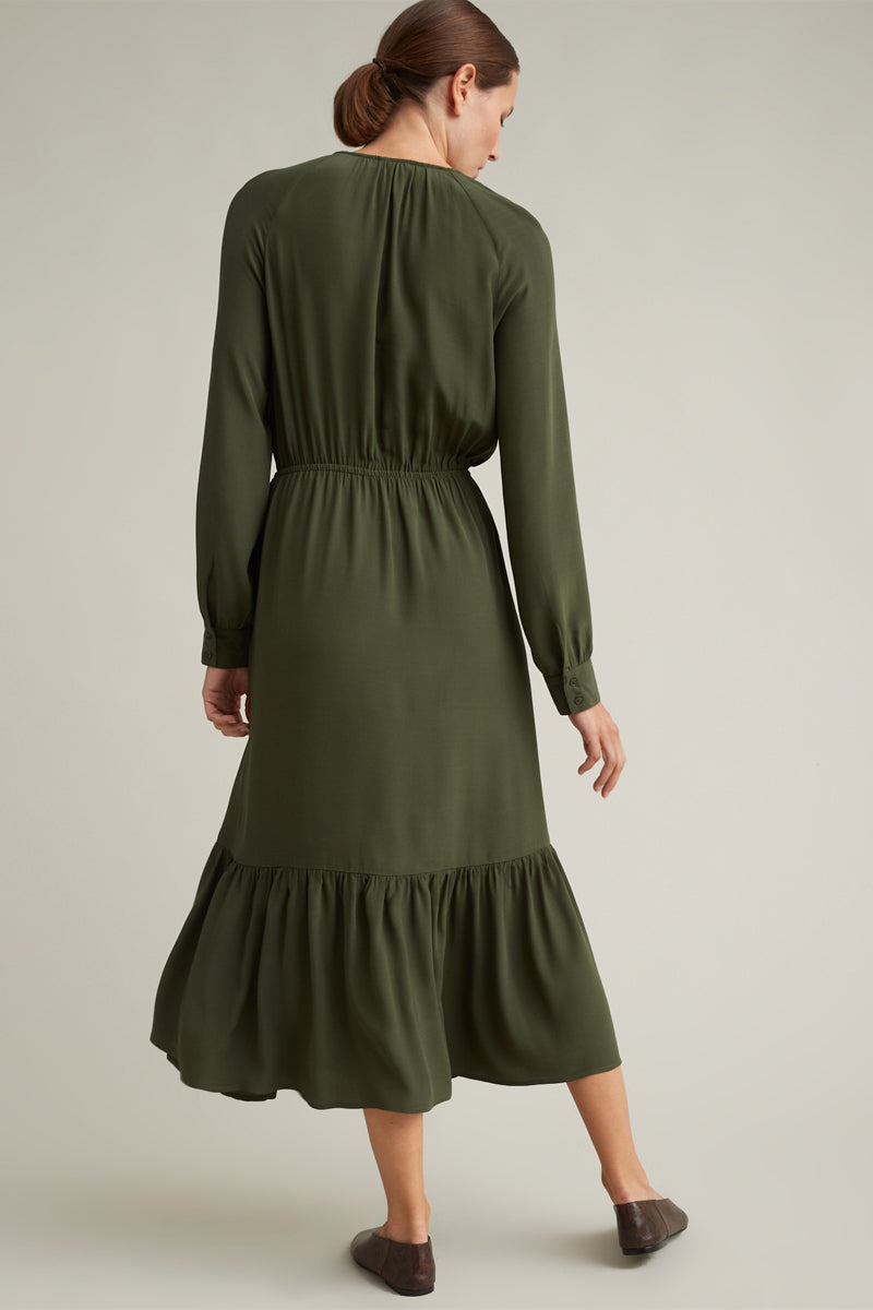 Robe midi Kaki - Femme