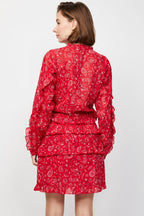 Robe Volantée Rouge