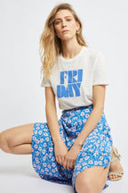 T-Shirt Écru Chiné