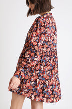 Robe Trapèze Noir Et Beige