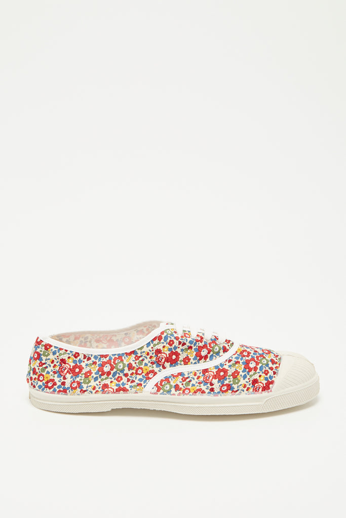 Bensimon - Tennis Shoes Lacet Fleurs Multico - Femme