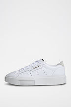 Baskets En Cuir Sleek Super Blanc