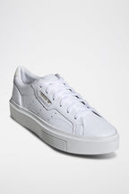 Baskets En Cuir Sleek Super Blanc