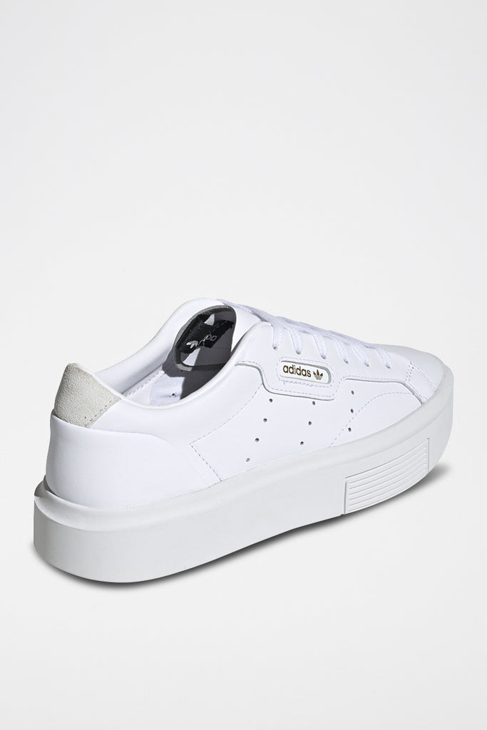 Baskets En Cuir Sleek Super Blanc