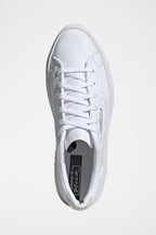Baskets En Cuir Sleek Super Blanc