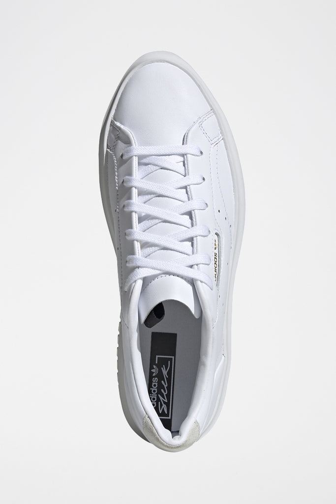 Baskets En Cuir Sleek Super Blanc