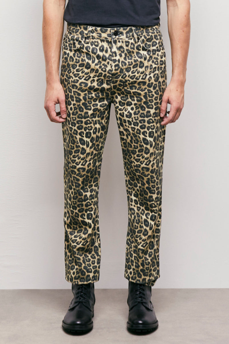The Kooples - Jeans Droit Léopard - Homme