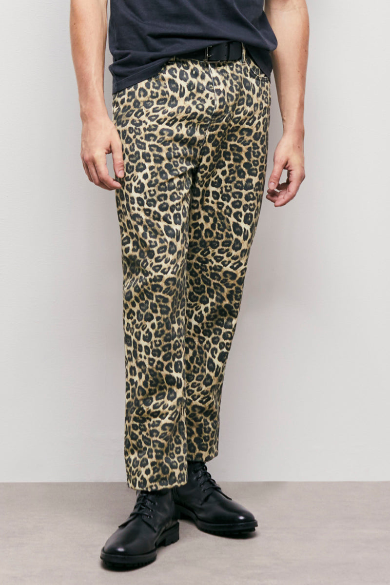The Kooples - Jeans Droit Léopard - Homme