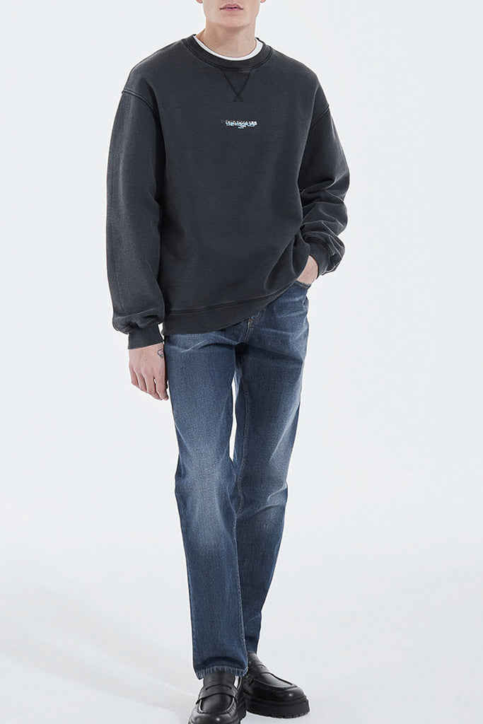 The Kooples - Sweat Coton Noir Triple Logo Imprimé - Homme