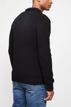 The Kooples - Pull En Laine Col Zippe - Homme