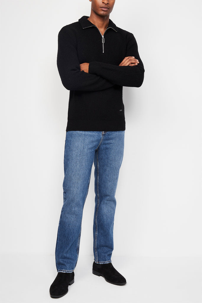 The Kooples - Pull En Laine Col Zippe - Homme