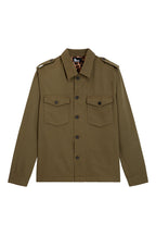 The Kooples - Blouson Tissu Chevron Avec Doublure Leopard - Homme