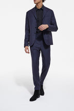 The Kooples - Veste De Costume En Laine Bleu Marine - Homme