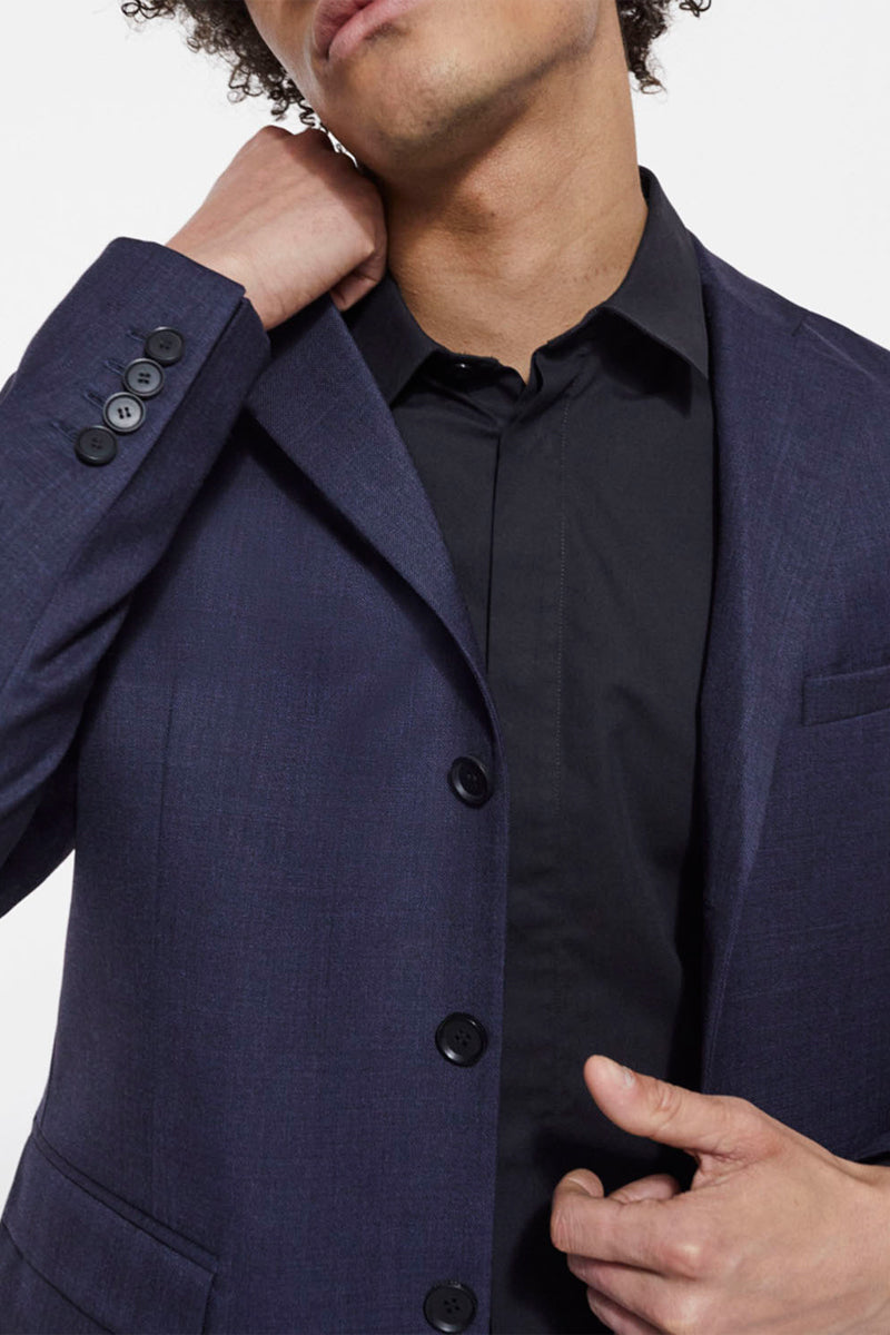 The Kooples - Veste De Costume En Laine Bleu Marine - Homme