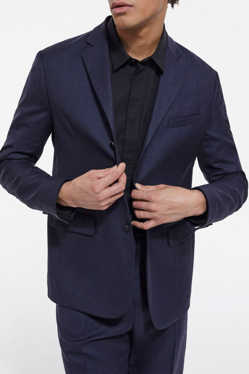 The Kooples - Veste De Costume En Laine Bleu Marine - Homme