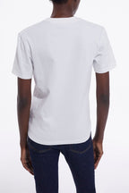 The Kooples - T-Shirt Logo Blanc - Femme