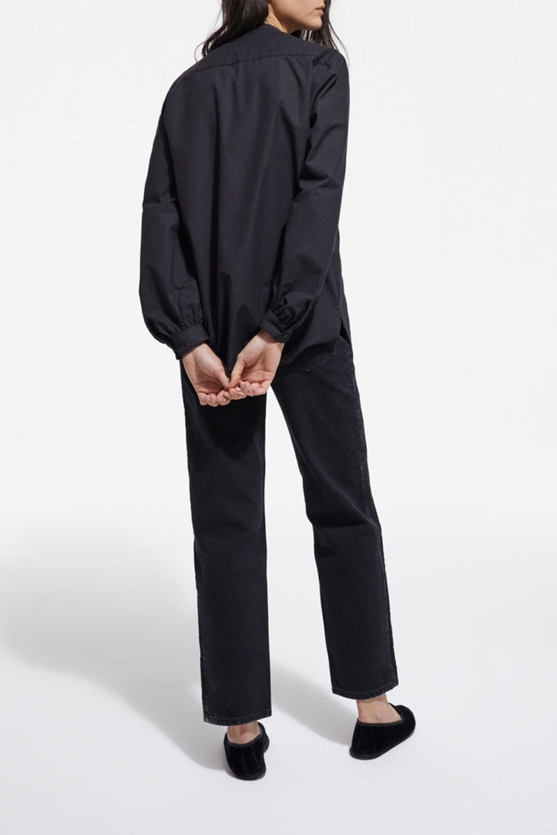 The Kooples - Jeans Droit À Broderie Noir - Femme