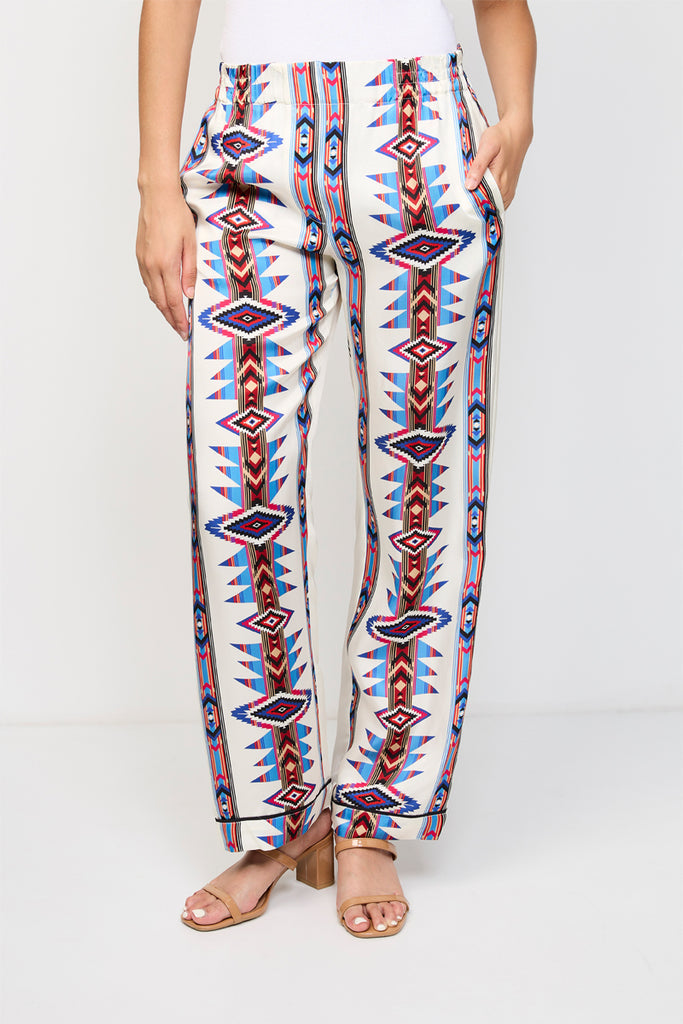 The Kooples - Pantalon Print Navajo - Femme