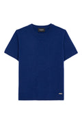 The Kooples - Pull Cachemire Bleu À Manches Courtes - Femme