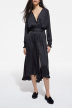 The Kooples - Robe Chemise - Noir - Femme