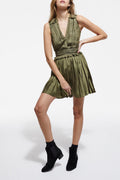 The Kooples - Robe Courte Kaki - Femme