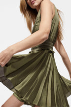 The Kooples - Robe Courte Kaki - Femme