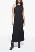 The Kooples - Robe Longue Léopard Noire - Femme