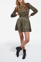 The Kooples - Robe Courte Kaki - Femme