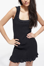 The Kooples - Robe Courte Noire - Femme