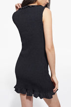 The Kooples - Robe Courte Noire - Femme