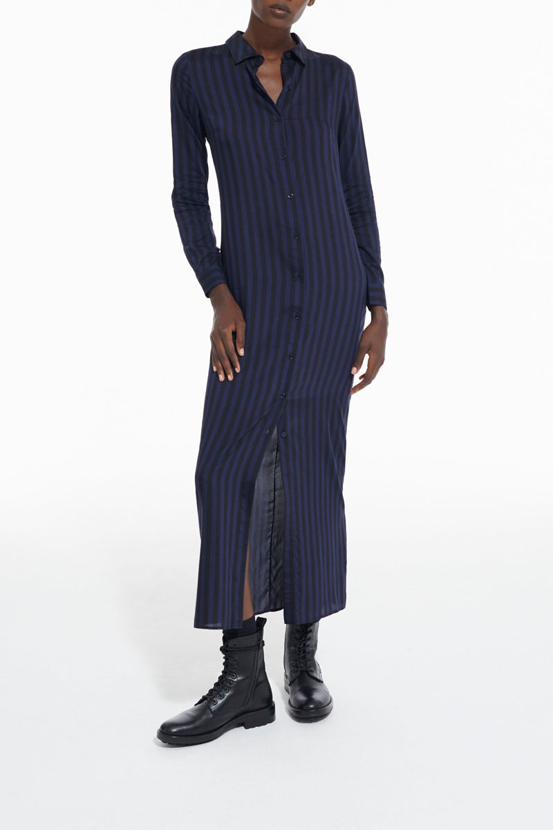 The Kooples - Robe Longue À Rayures - Femme