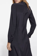 The Kooples - Robe Chemise En Soie - Noir - Femme