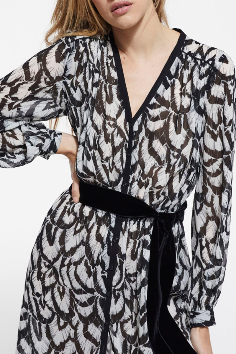 The Kooples - Robe Longue Imprimée - Femme