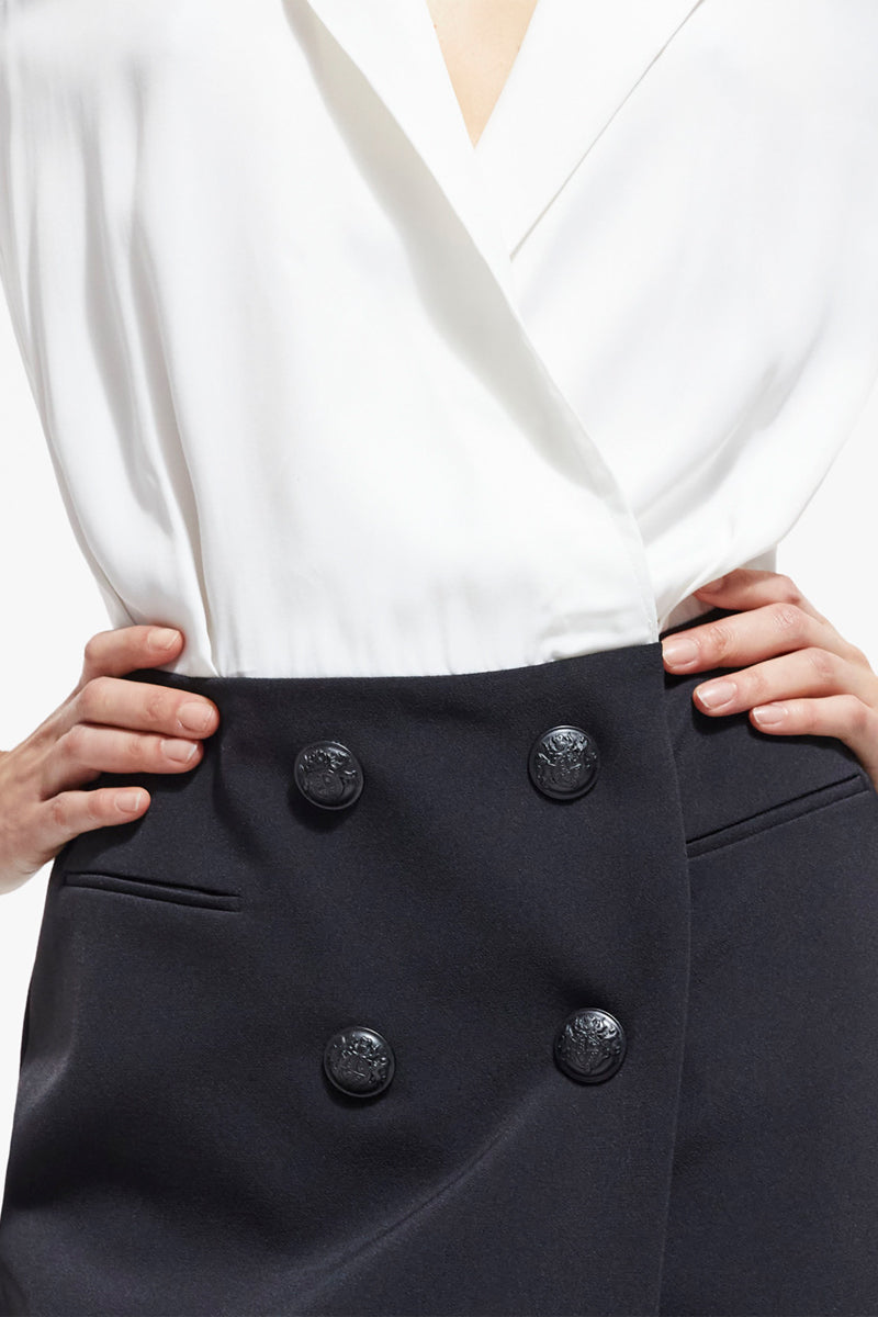 The Kooples - Robe Trompe-L’Œil - Blanc Et Noir - Femme