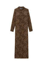 The Kooples - Robe Longue En Soie Léopard - Femme