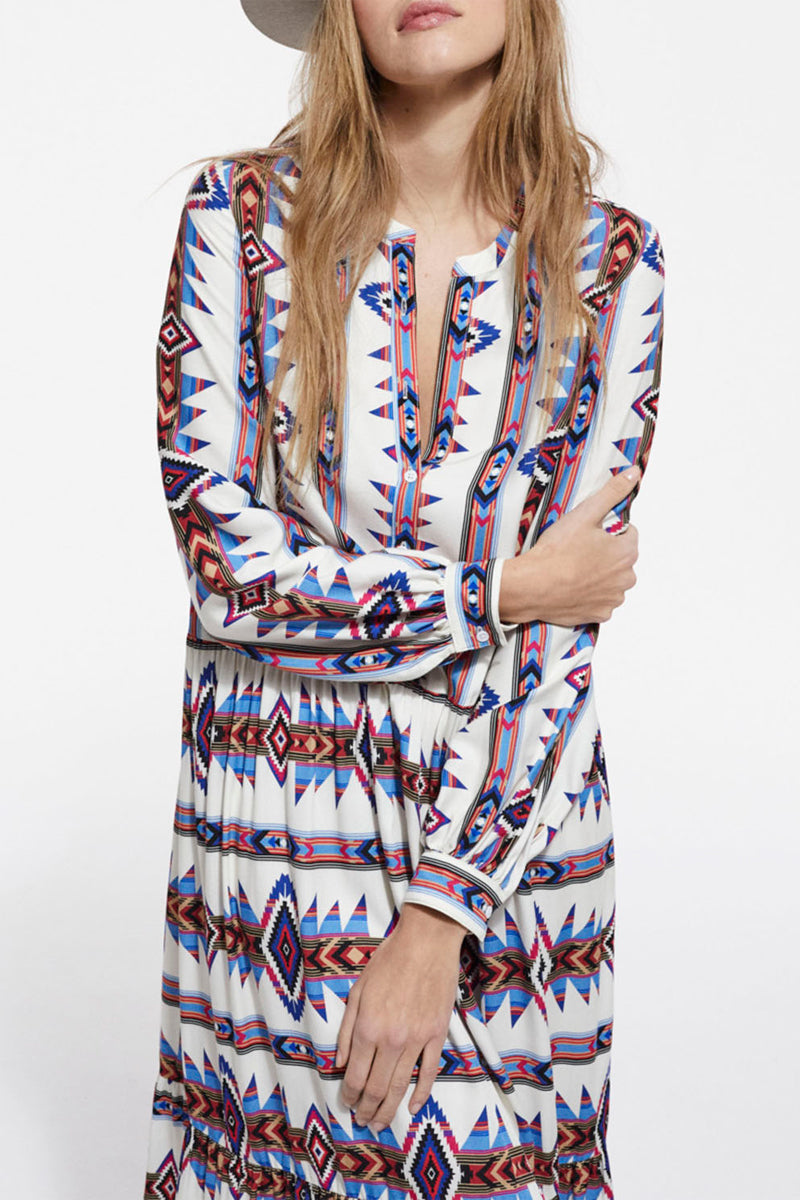 The Kooples - Robe Longue Imprimée - Femme