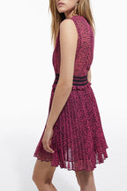 The Kooples - Robe Courte Imprimée Rose - Femme