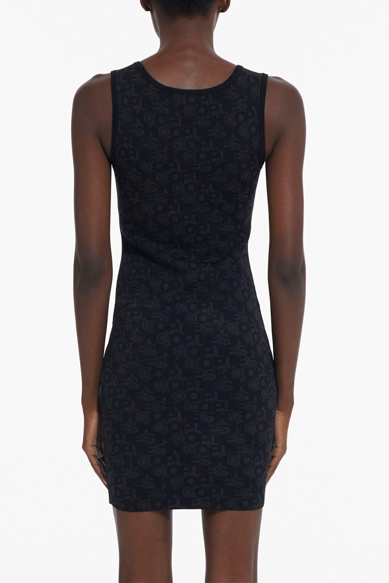 The Kooples - Robe Fourreau - Noir Et Anthracite - Femme