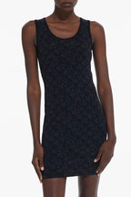 The Kooples - Robe Fourreau - Noir Et Anthracite - Femme