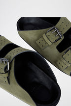 The Kooples - Sandales En Cuir Kaki - Homme