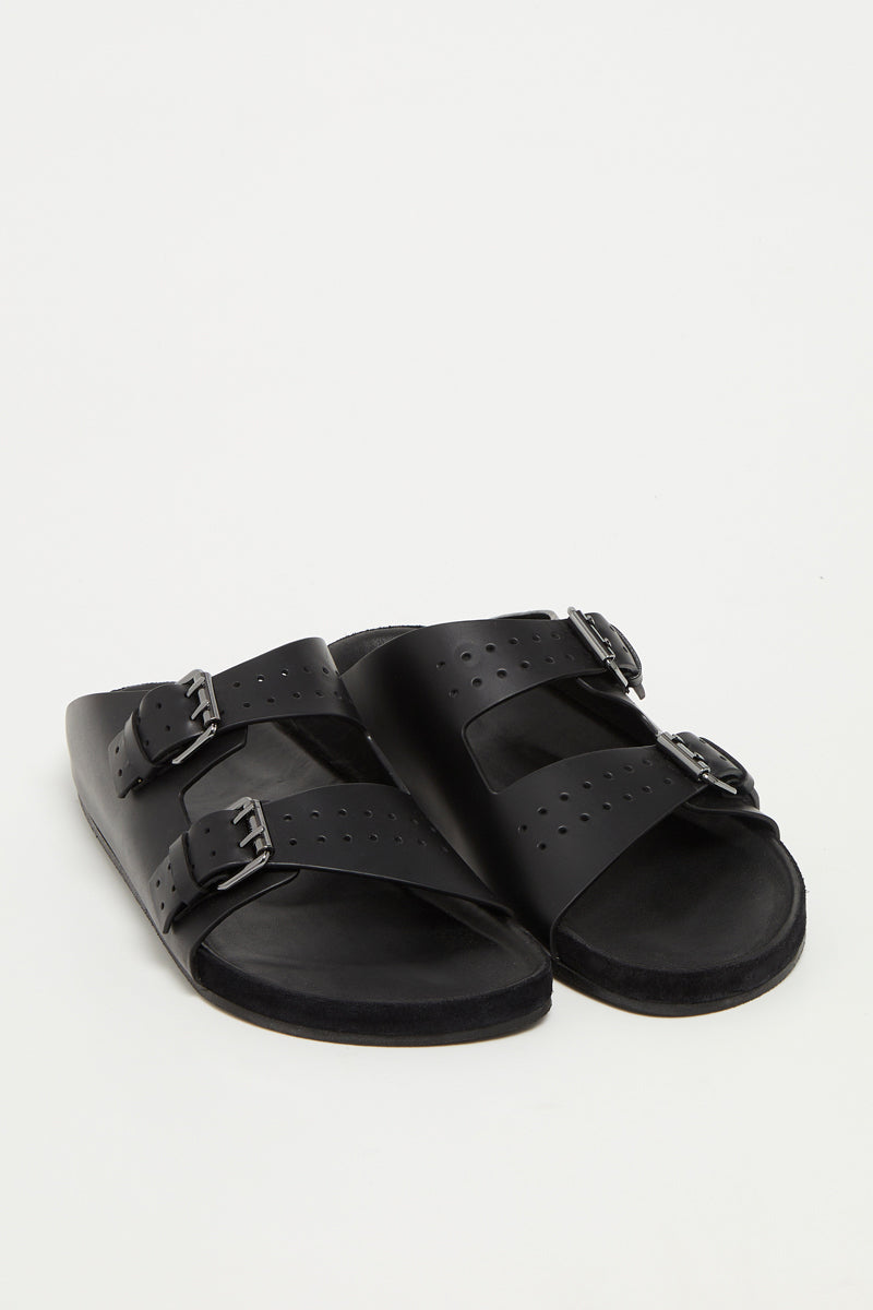 The Kooples - Sandales En Cuir De Veau - Noir - Homme