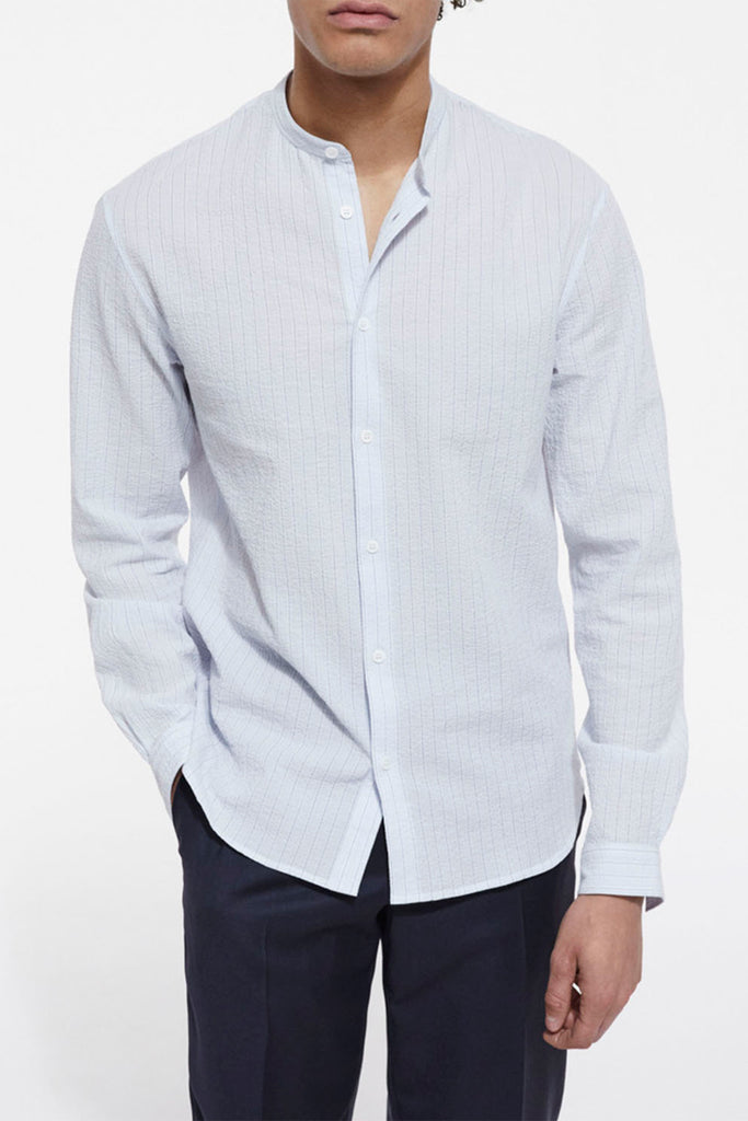 The Kooples - Chemise Col Mao É Rayures - Homme