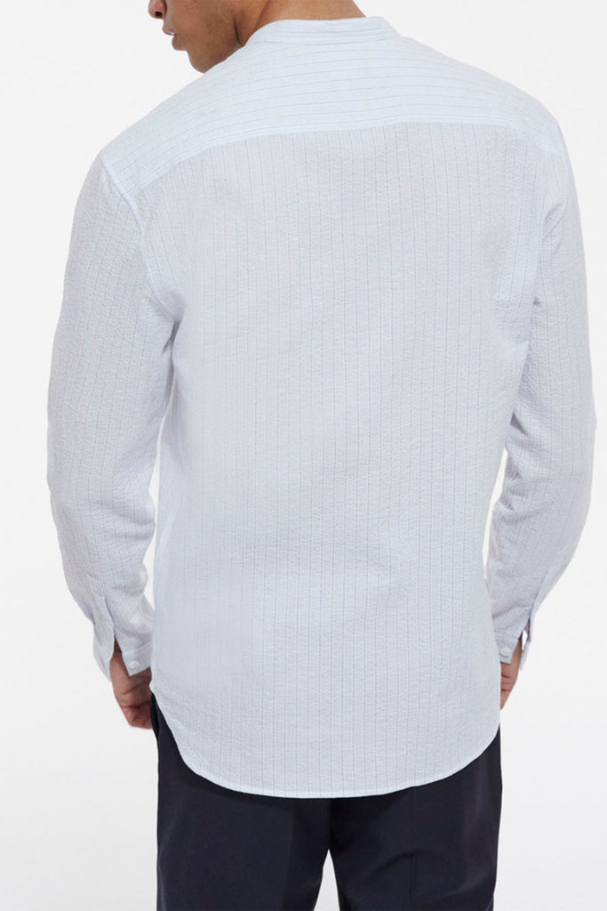 The Kooples - Chemise Col Mao É Rayures - Homme