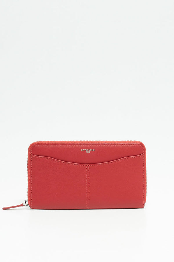 Le Tanneur - Porte-Monnaie En Cuir Valentine - Rouge