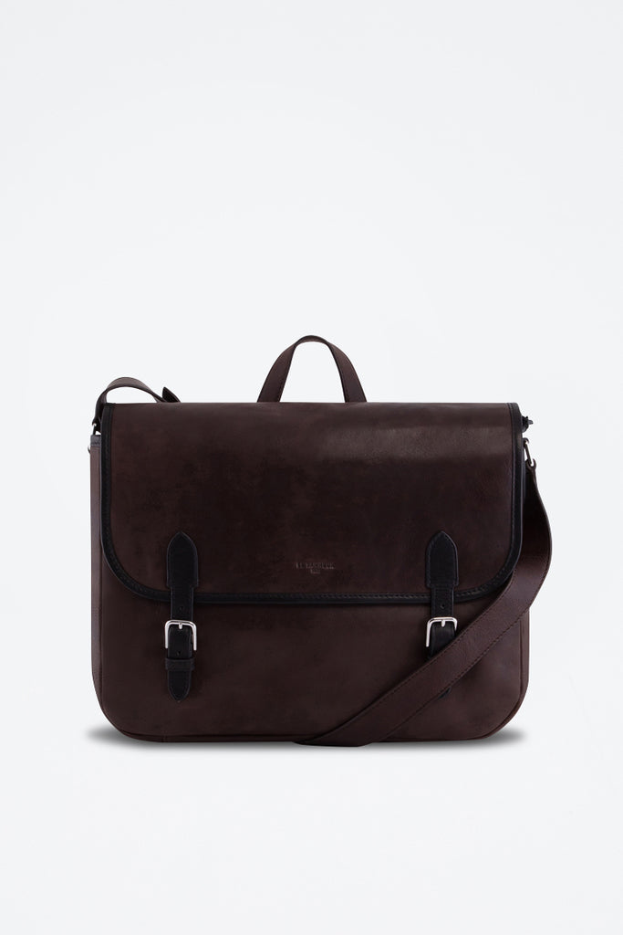 Le Tanneur - Sac Bandoulière En Cuir Gabriel - Café