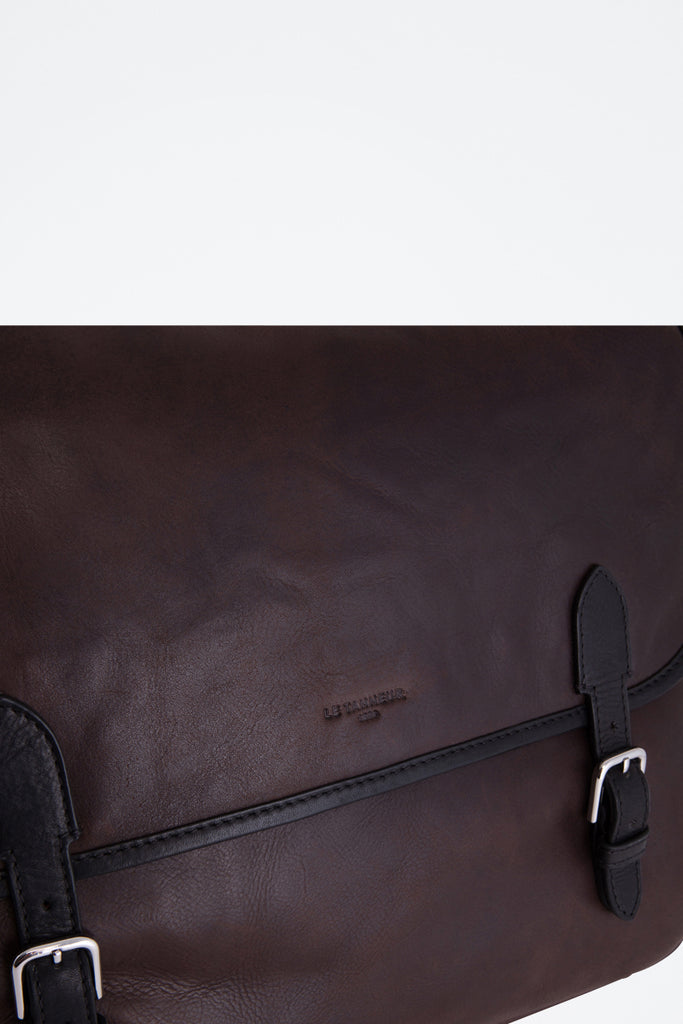 Le Tanneur - Sac Bandoulière En Cuir Gabriel - Café