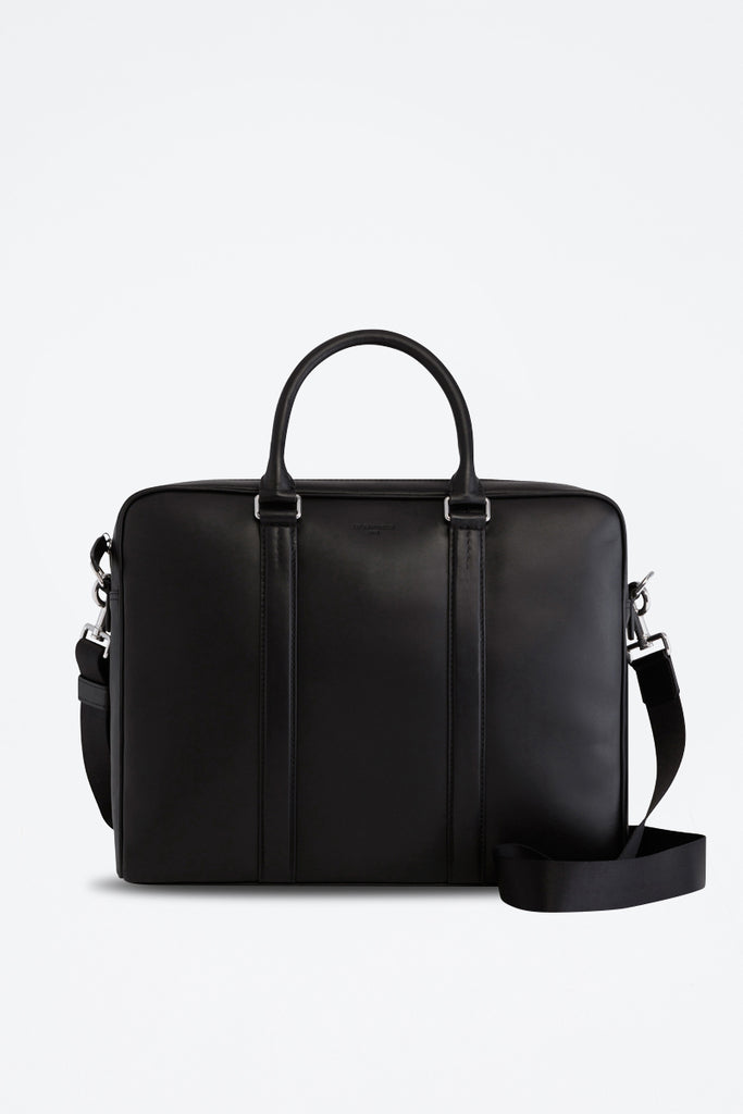 Le Tanneur - Porte-Documents Slim 14" Charles En Cuir - Noir