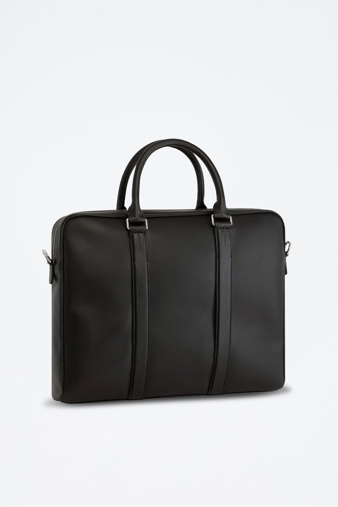 Le Tanneur - Porte-Documents Slim 14" Charles En Cuir - Noir