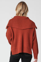 Pull En Laine Et Cachemire Terracotta