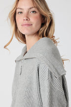 Pull En Laine Et Cachemire Gris